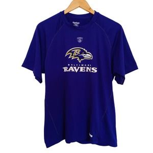 Reebok NFL Baltimore Ravens Maryland Purple SpeedWick Jersey Shirt Size Medium